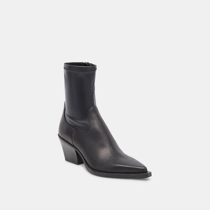Rutger Boots Black Leather | Women's Black Leather Mid-Ankle Boots
 – Dolce Vita | Dolce Vita Trending
