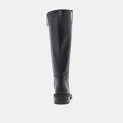 Glory H2O Waterproof Black Leather Wide Calf Boots | Dolce Vita Popular