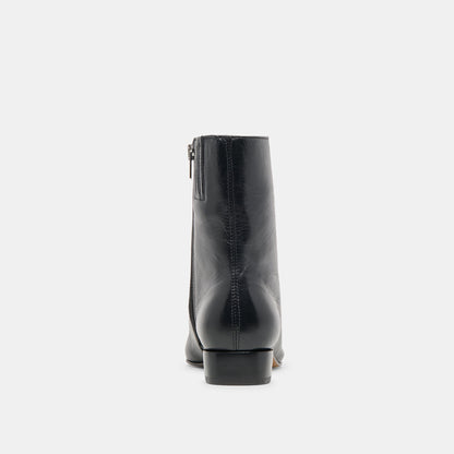 Tarine Black Leather Booties | Dolce Vita Great Value