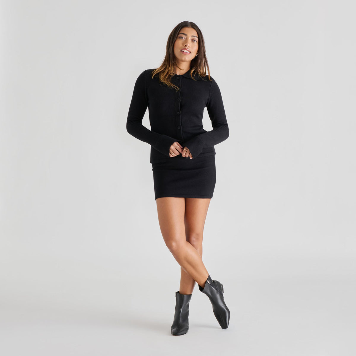 Tarine Black Leather Booties | Dolce Vita Great Value