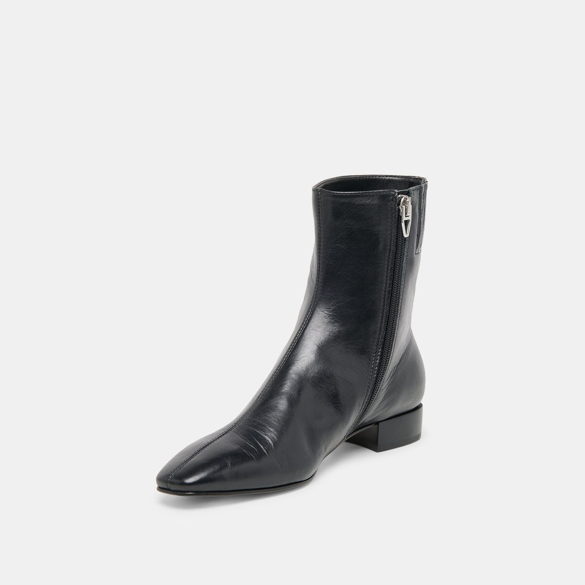 Tarine Black Leather Booties | Dolce Vita Great Value