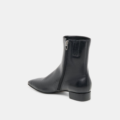 Tarine Black Leather Booties | Dolce Vita Great Value