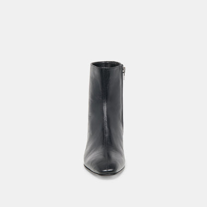 Tarine Black Leather Booties | Dolce Vita Great Value