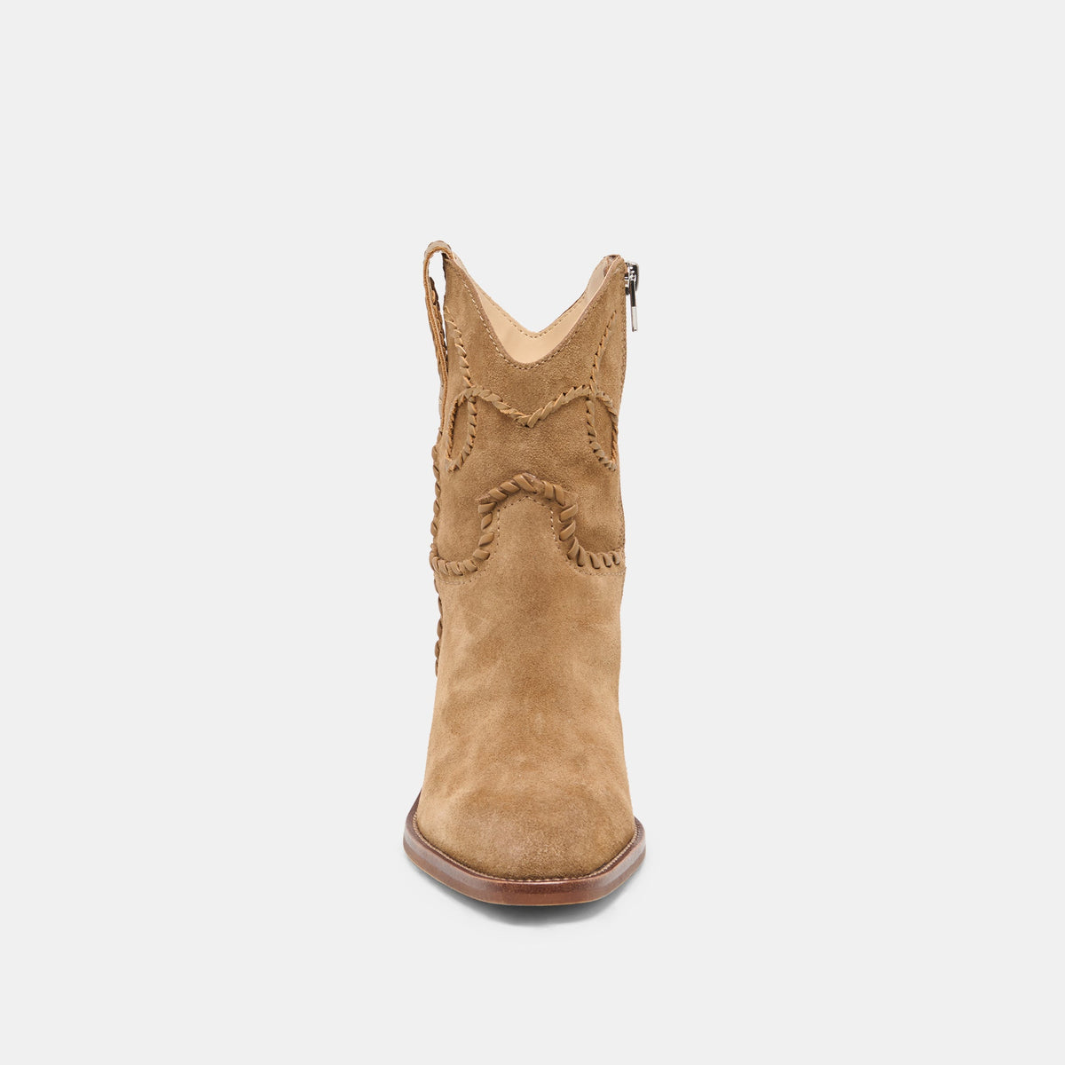 RUDO Lt Brown Suede Western Pointed-Toe Ankle Boots | Dolce Vita Smart Buy