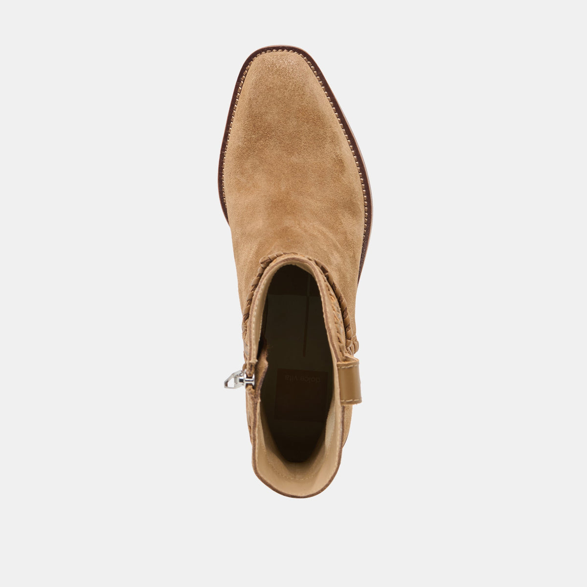 RUDO Lt Brown Suede Western Pointed-Toe Ankle Boots | Dolce Vita Smart Buy