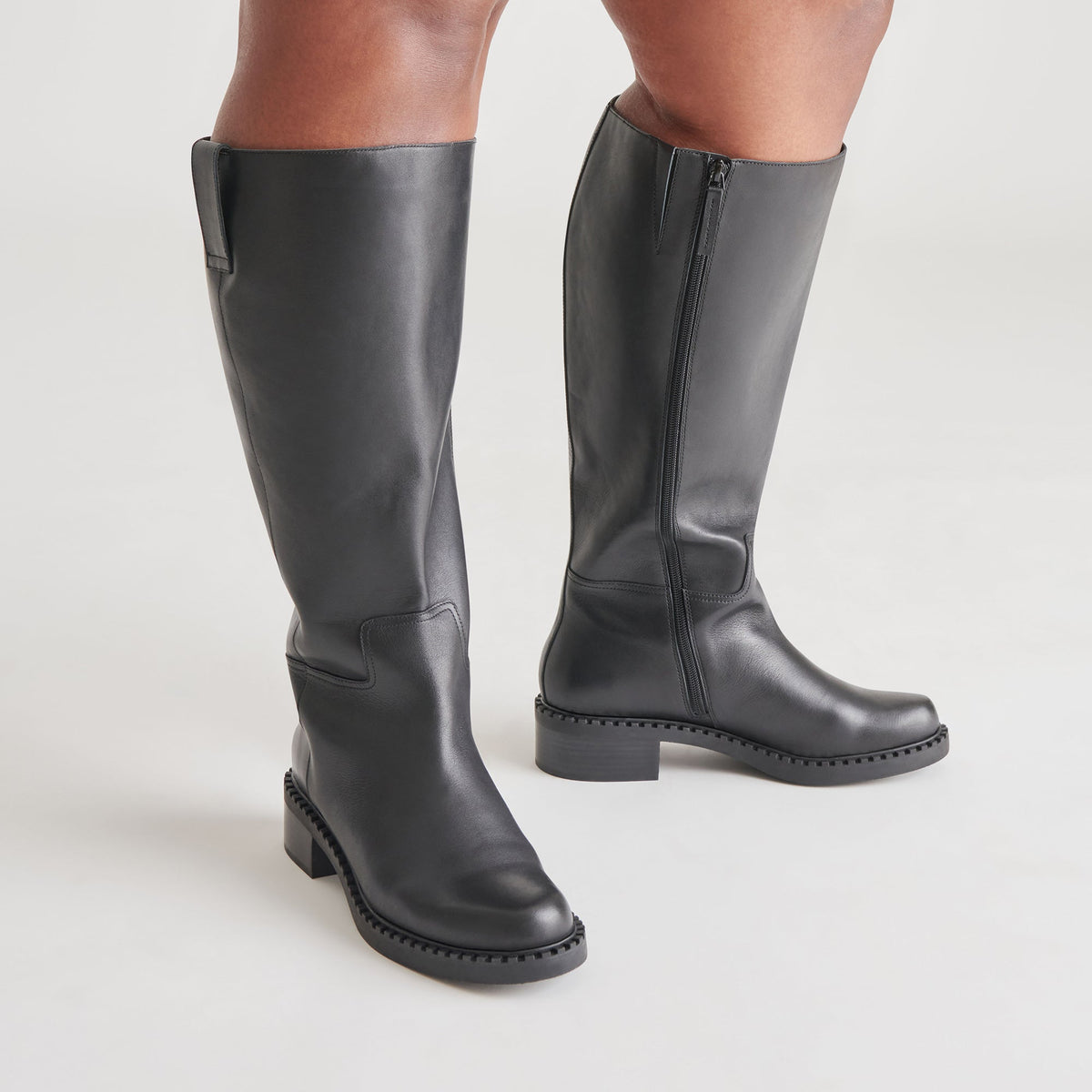 Glory H2O Waterproof Black Leather Extra Wide Calf Boots | Dolce Vita Popular