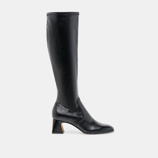 Alivia Black Leather Boots | Dolce Vita Quality