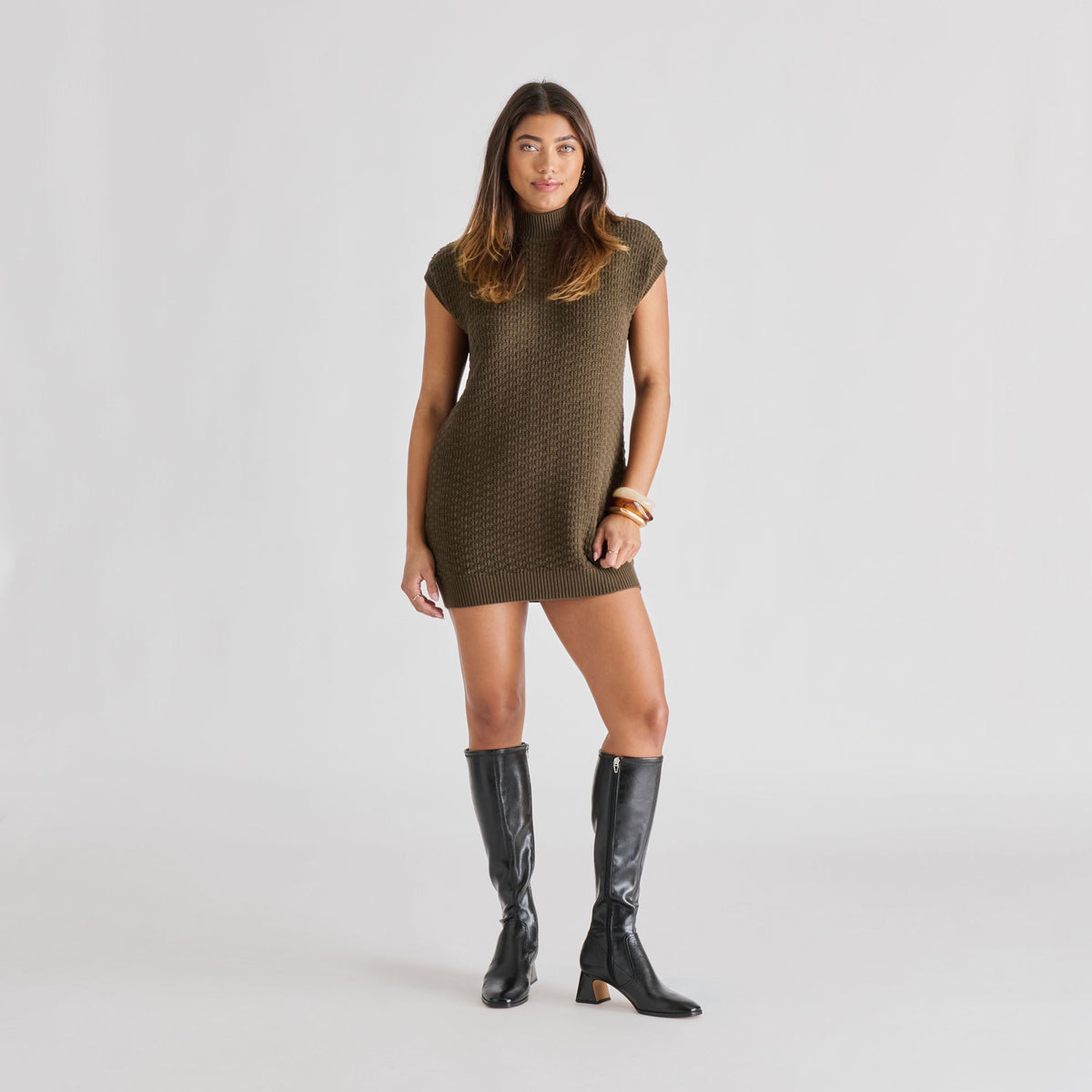 Alivia Black Leather Boots | Dolce Vita Quality
