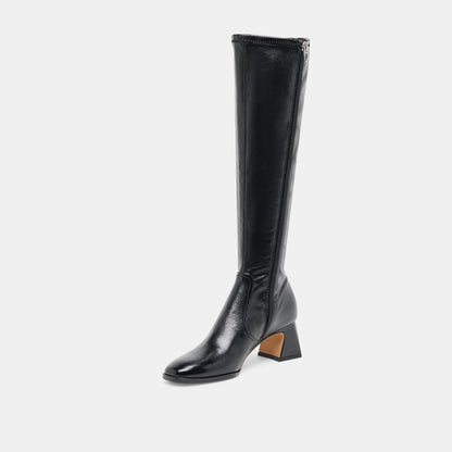 Alivia Black Leather Boots | Dolce Vita Quality