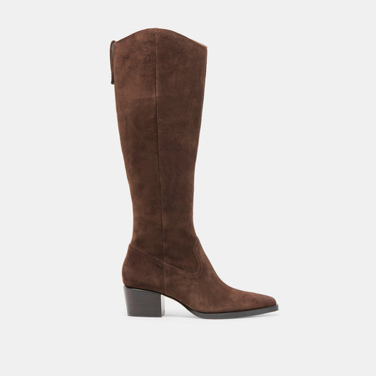 Virona H2O Waterproof Dk Brown Suede Boots | Dolce Vita Essential