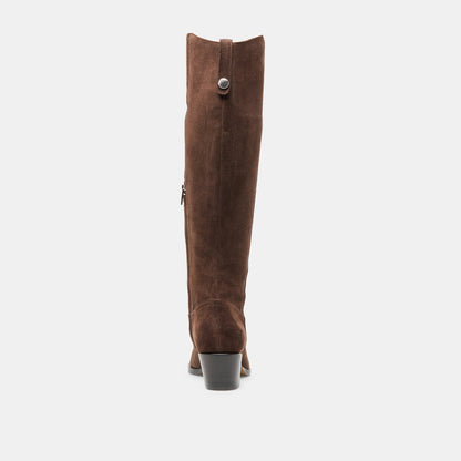 Virona H2O Waterproof Dk Brown Suede Boots | Dolce Vita Essential