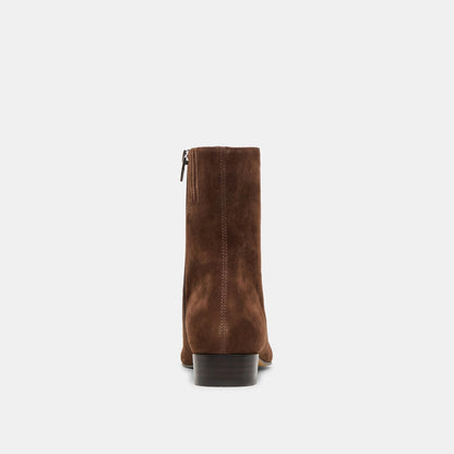 Tarine Dk Brown Nubuck Booties | Dolce Vita Latest