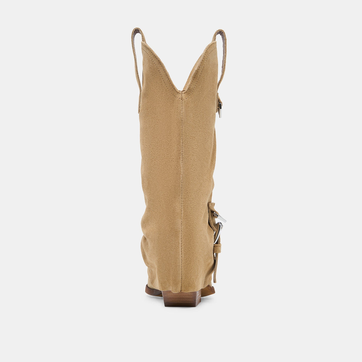 ROGUE Camel Suede Mid-Calf Western Slouch Boots | Dolce Vita Exclusive