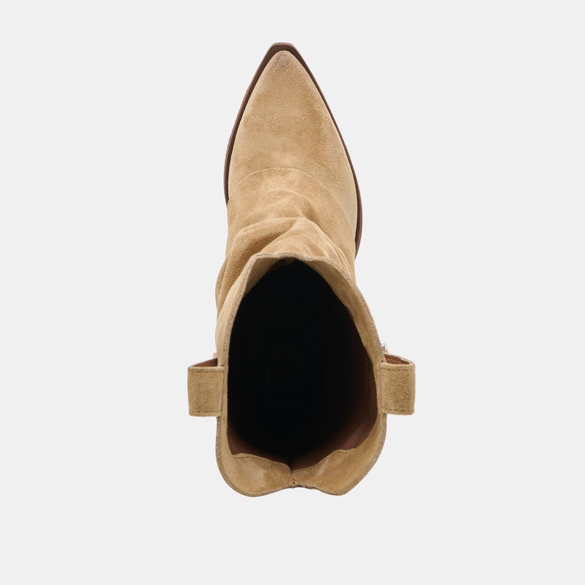 ROGUE Camel Suede Mid-Calf Western Slouch Boots | Dolce Vita Exclusive