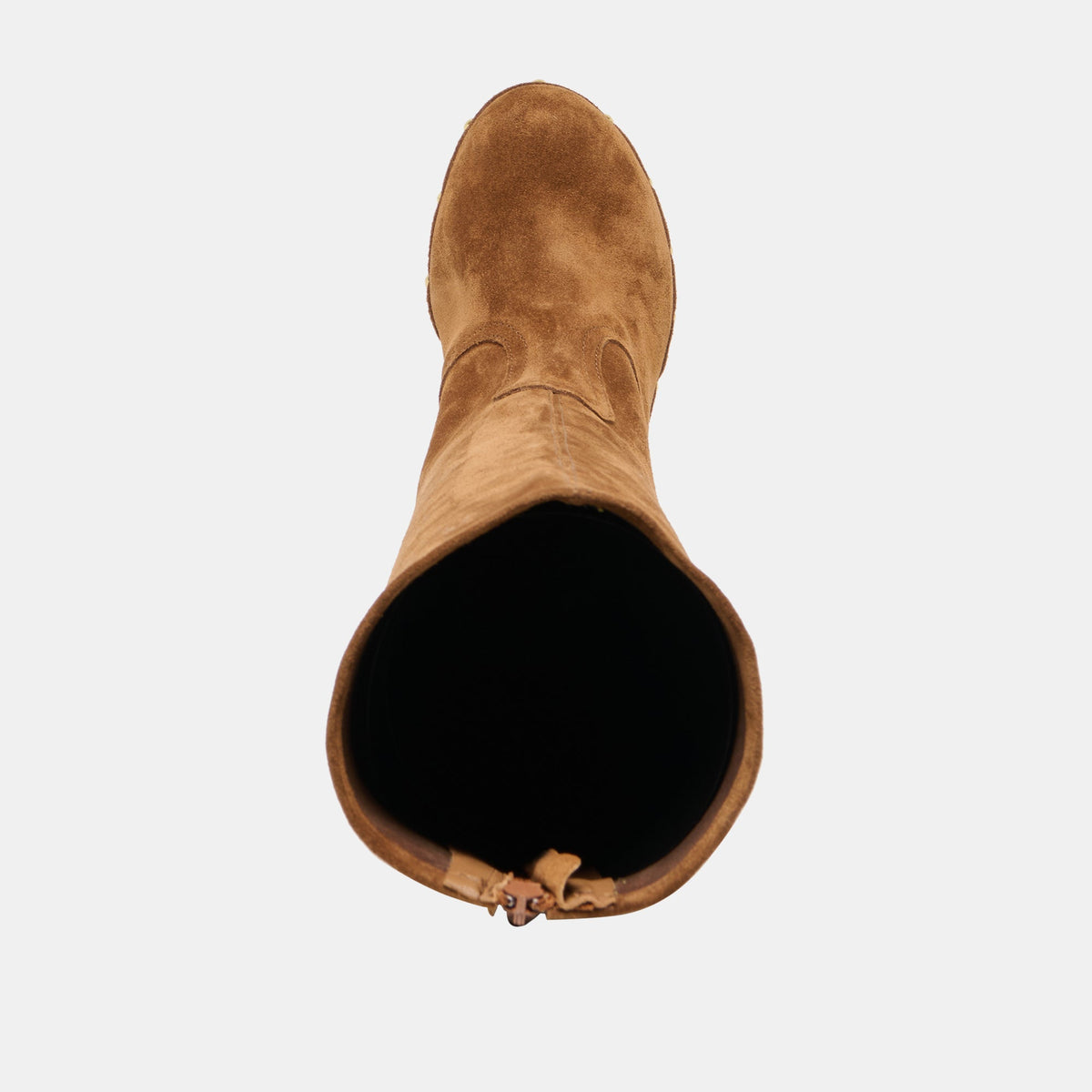 JENNY Chestnut Suede Knee-High Platform Wood Sole Boots | Dolce Vita Customer Favorite