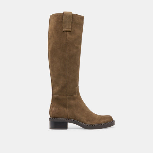 Glory H2O Waterproof Olive Suede Wide Calf Boots | Dolce Vita Essential