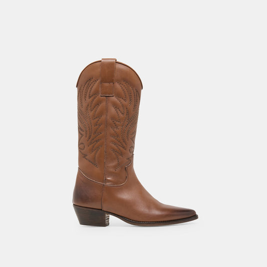 Tanner Chestnut Leather Boots | Dolce Vita Best Price