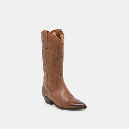 Tanner Chestnut Leather Boots | Dolce Vita Best Price
