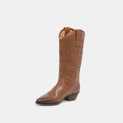 Tanner Chestnut Leather Boots | Dolce Vita Best Price