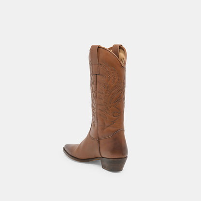 Tanner Chestnut Leather Boots | Dolce Vita Best Price