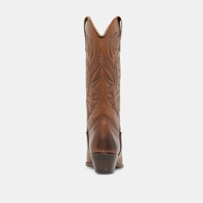 Tanner Chestnut Leather Boots | Dolce Vita Best Price