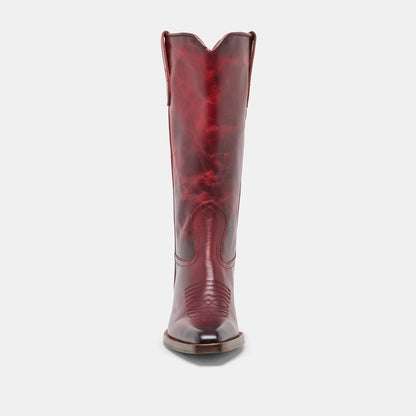 VIGLA Garnet Leather Pointed-Toe Western Boots | Dolce Vita Top Pick