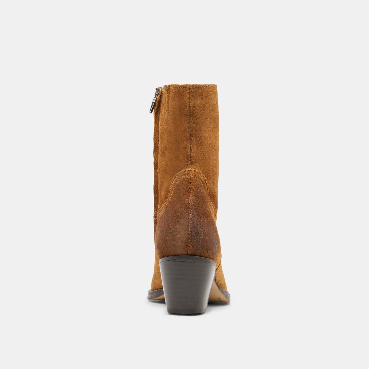 KLYDE Cognac Suede Block Heel Ankle Boots | Dolce Vita Special Offer