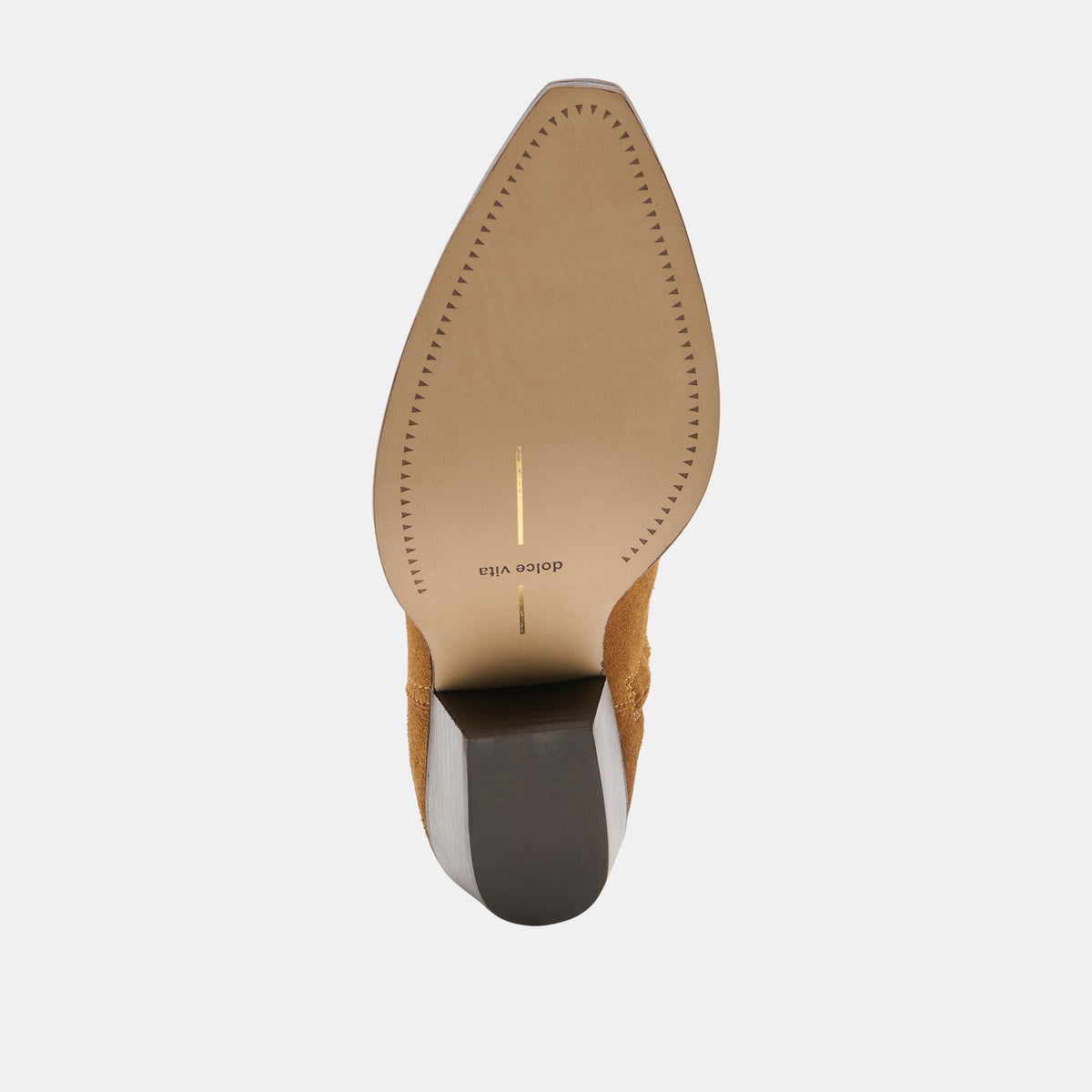 KLYDE Cognac Suede Block Heel Ankle Boots | Dolce Vita Special Offer