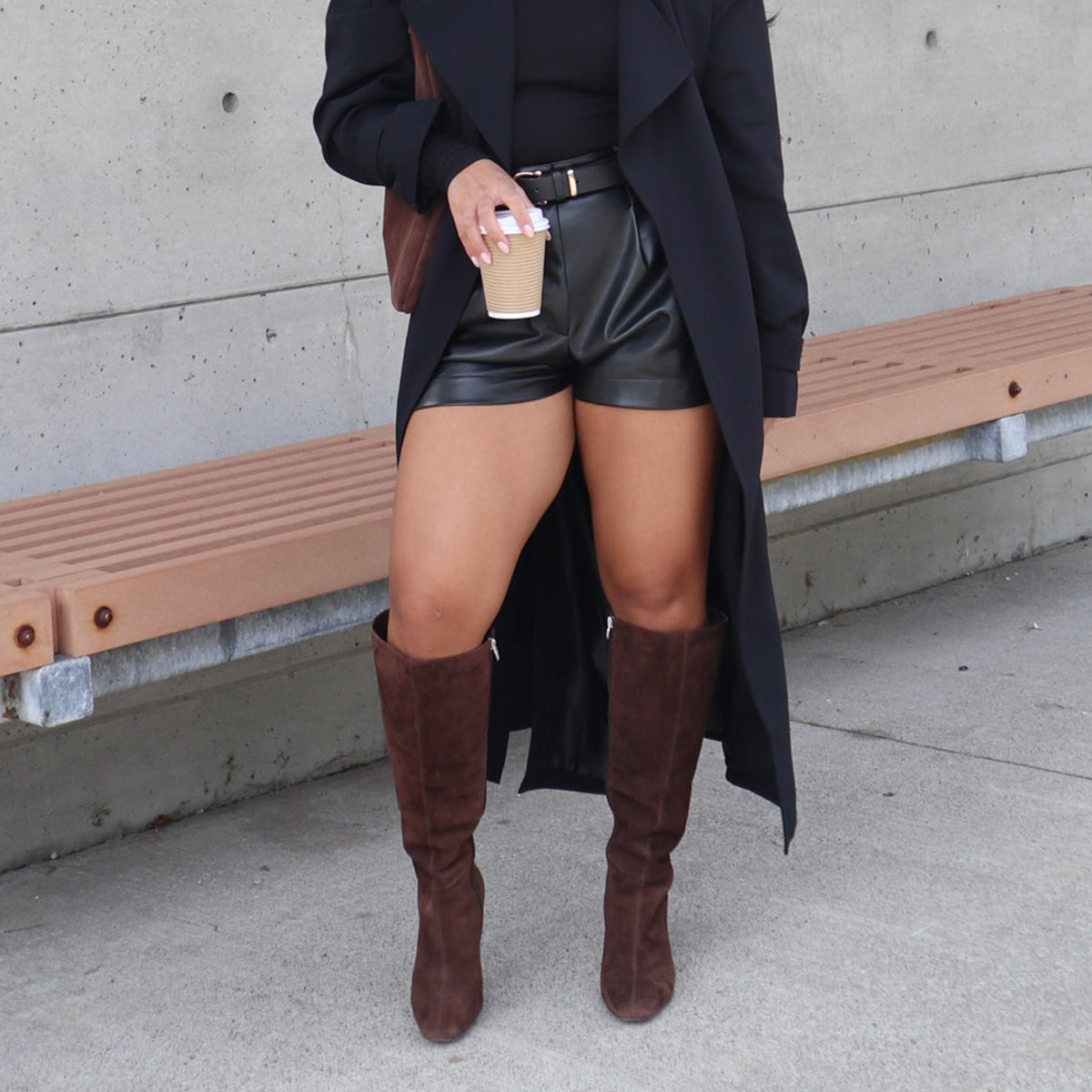 GYRA WIDE CALF BOOTS DK BROWN SUEDE
 – Dolce Vita | Dolce Vita Smart Buy