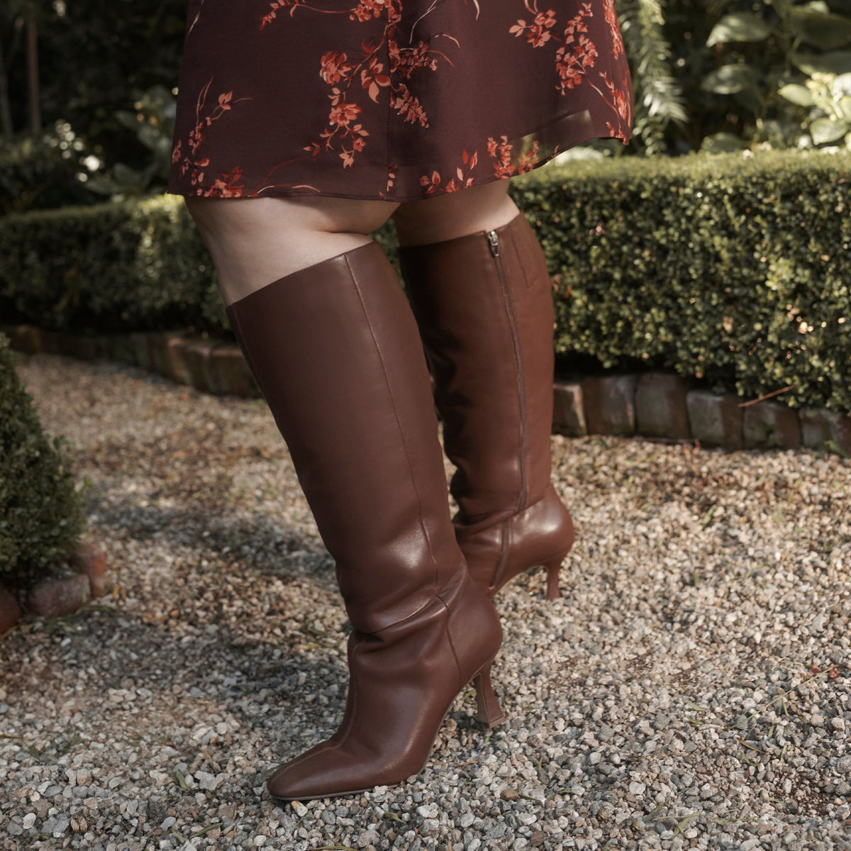 Gyra Extra Wide Calf Chocolate Boots | Leather Wide Calf Boots
 – Dolce Vita | Dolce Vita Deals