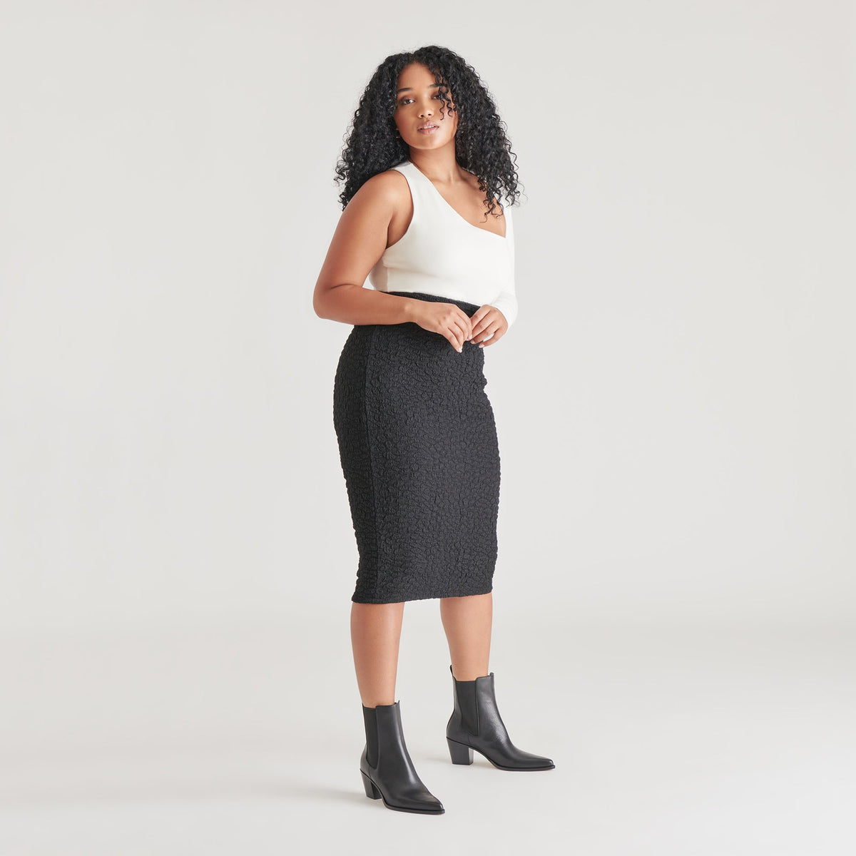 SHADIE H2O WIDE BOOTIES BLACK LEATHER
 – Dolce Vita | Dolce Vita Sale