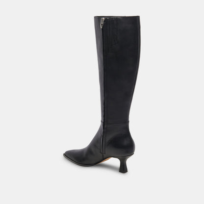 Auggie Black Leather Boots | Dolce Vita Great Value