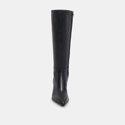 Auggie Black Leather Boots | Dolce Vita Great Value