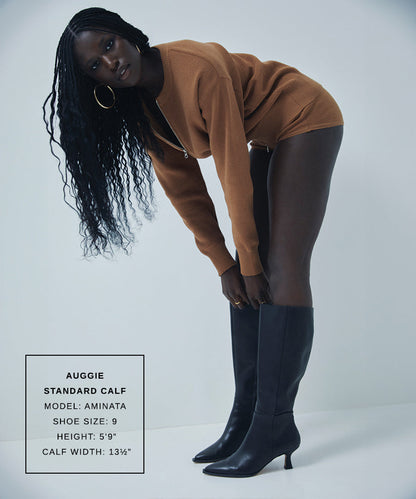Auggie Black Leather Boots | Dolce Vita Great Value