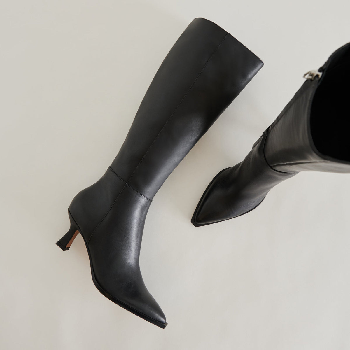 Auggie Black Leather Boots | Dolce Vita Great Value