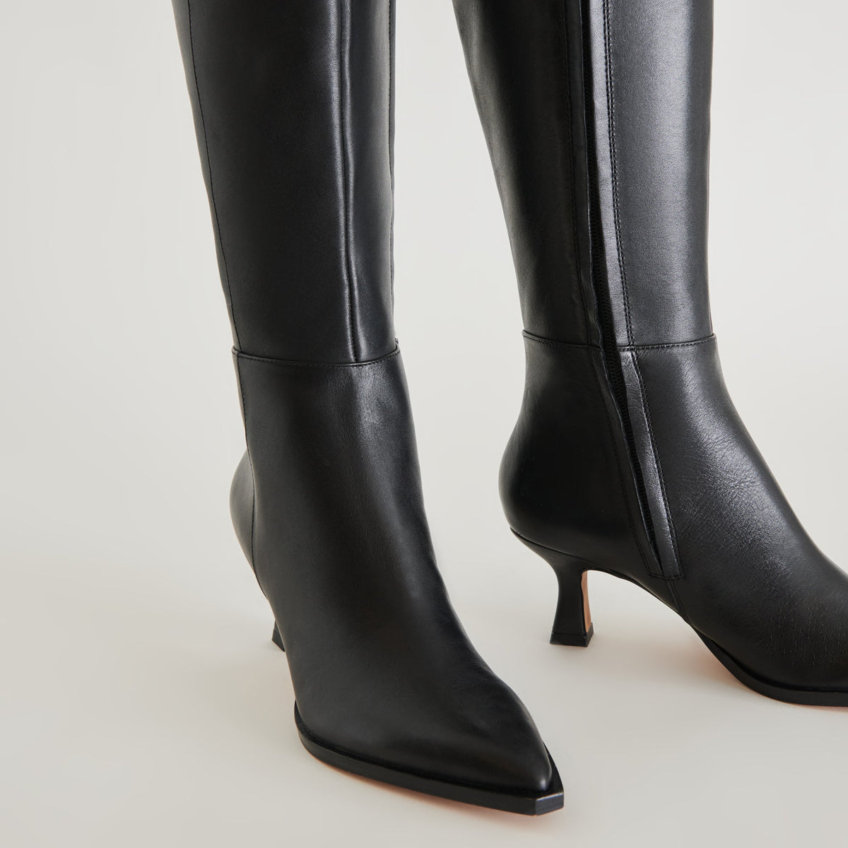 Auggie Black Leather Boots | Dolce Vita Great Value