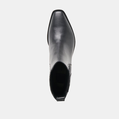 Faint H2O Waterproof Black Leather Booties | Dolce Vita Latest
