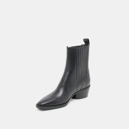 Faint H2O Waterproof Black Leather Booties | Dolce Vita Latest