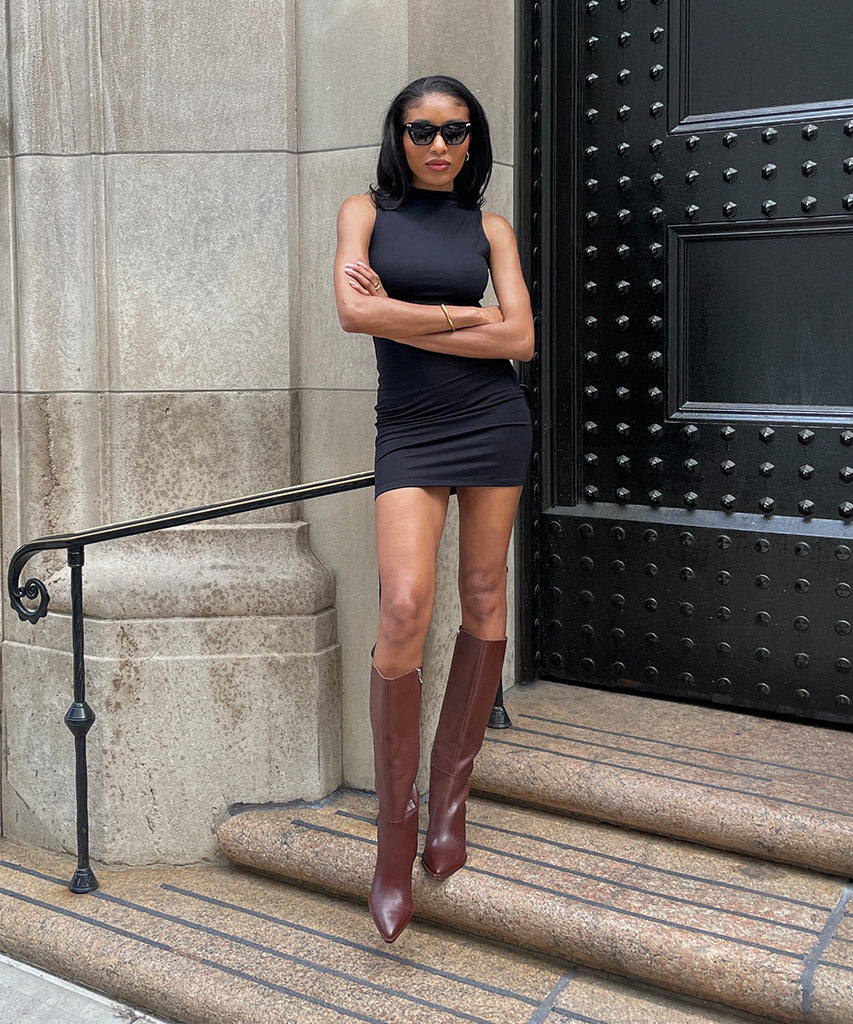 Auggie Boots | Chocolate Leather Boots by Dolce Vita | Dolce Vita Latest