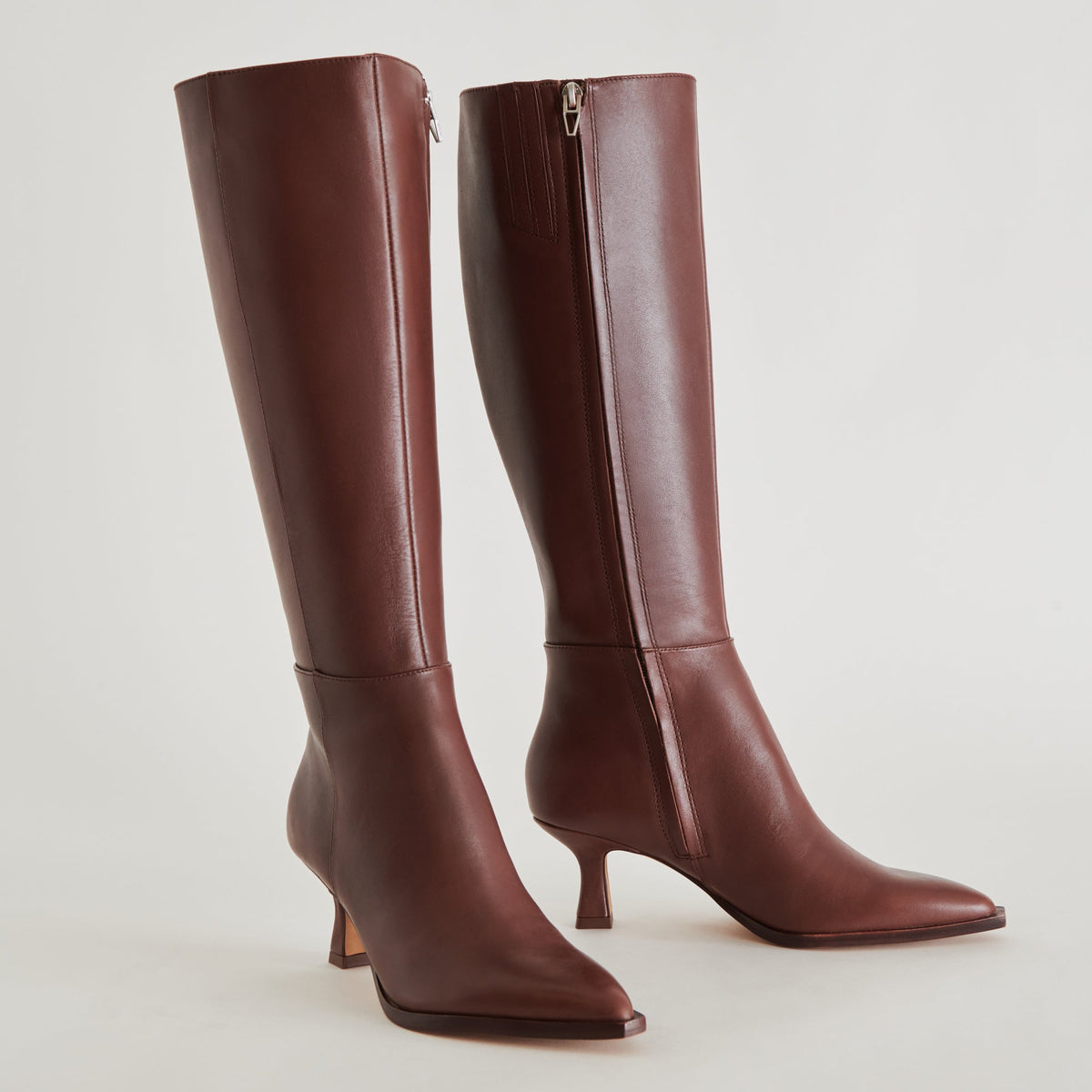 Auggie Boots | Chocolate Leather Boots by Dolce Vita | Dolce Vita Latest