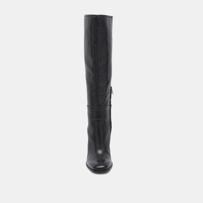 Fynn Boots Onyx Leather | Knee-High Onyx Leather Boots
 – Dolce Vita | Dolce Vita Value