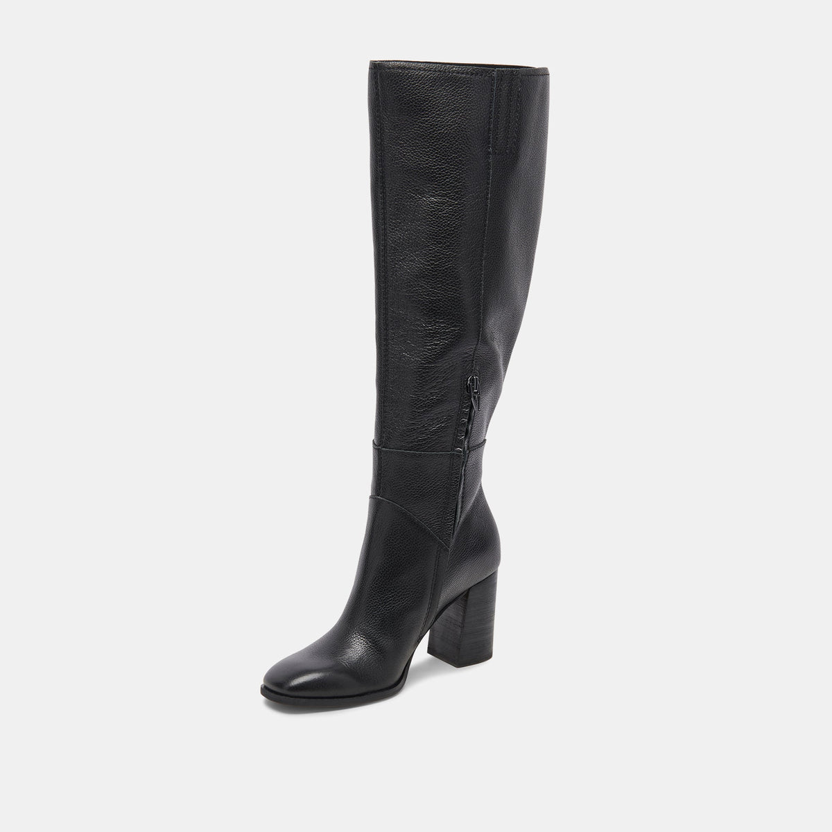 Fynn Boots Onyx Leather | Knee-High Onyx Leather Boots
 – Dolce Vita | Dolce Vita Value