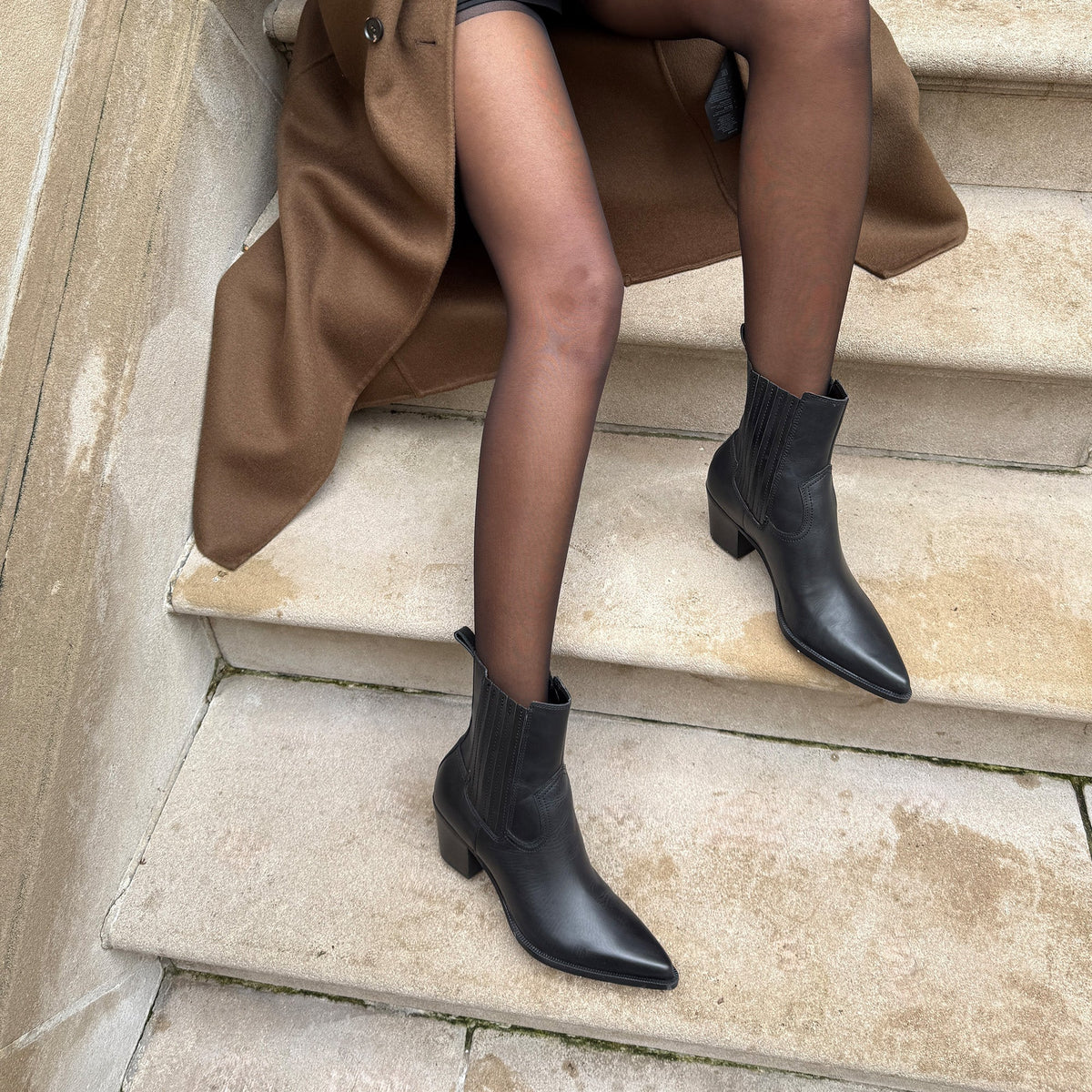 Slim Black Leather Booties | Dolce Vita Discount