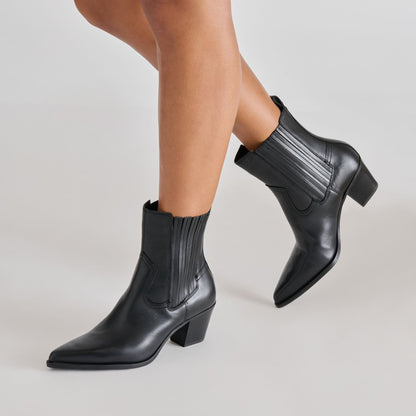 Slim Black Leather Booties | Dolce Vita Discount