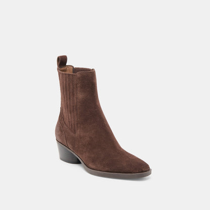Faint H2O Waterproof Dk Brown Suede Booties | Dolce Vita Best Seller