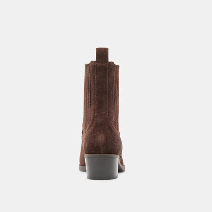 Faint H2O Waterproof Dk Brown Suede Booties | Dolce Vita Best Seller