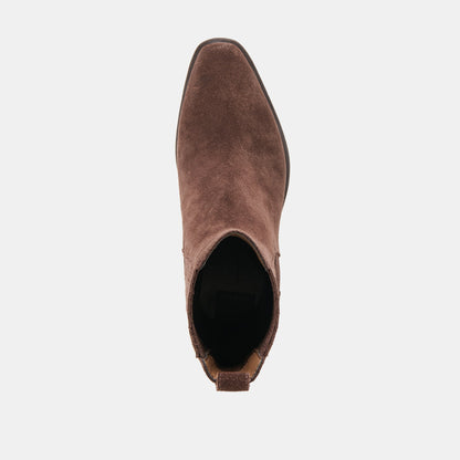 Faint H2O Waterproof Dk Brown Suede Booties | Dolce Vita Best Seller