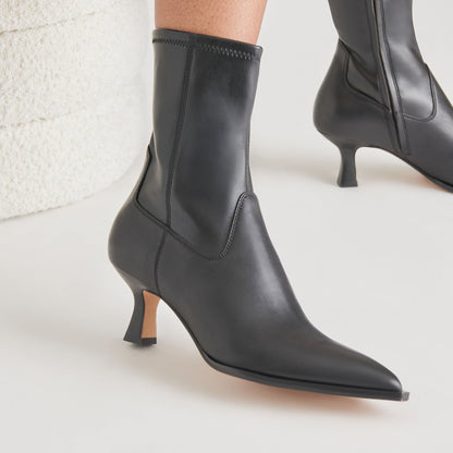Arya Black Leather Boots | Dolce Vita Deals