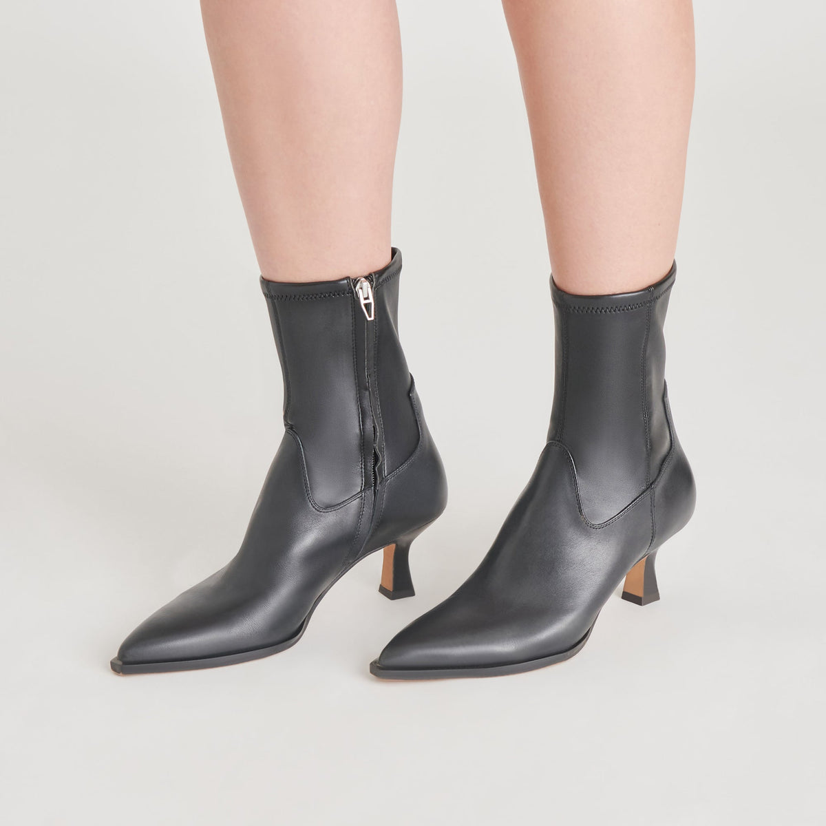 Arya Black Leather Boots | Dolce Vita Deals