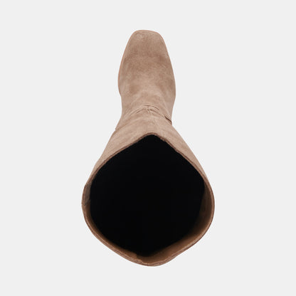 FYNN Boots Truffle Suede | Knee-High Truffle Suede Boots
 – Dolce Vita | Dolce Vita Quality